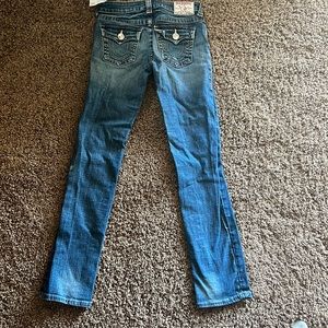 True religion girls, distressed blue jeans, size 10